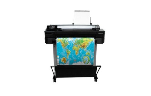 HP 디자인젯 T520 플로터대여 24형 컬러분리형잉크(4색) 인쇄해상도:2400dpi 메모리:1G 최대지원용지:A1 네트워크:유,무선단자 :USB ,유선랜